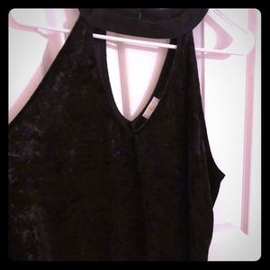 XL Black Velvet tank